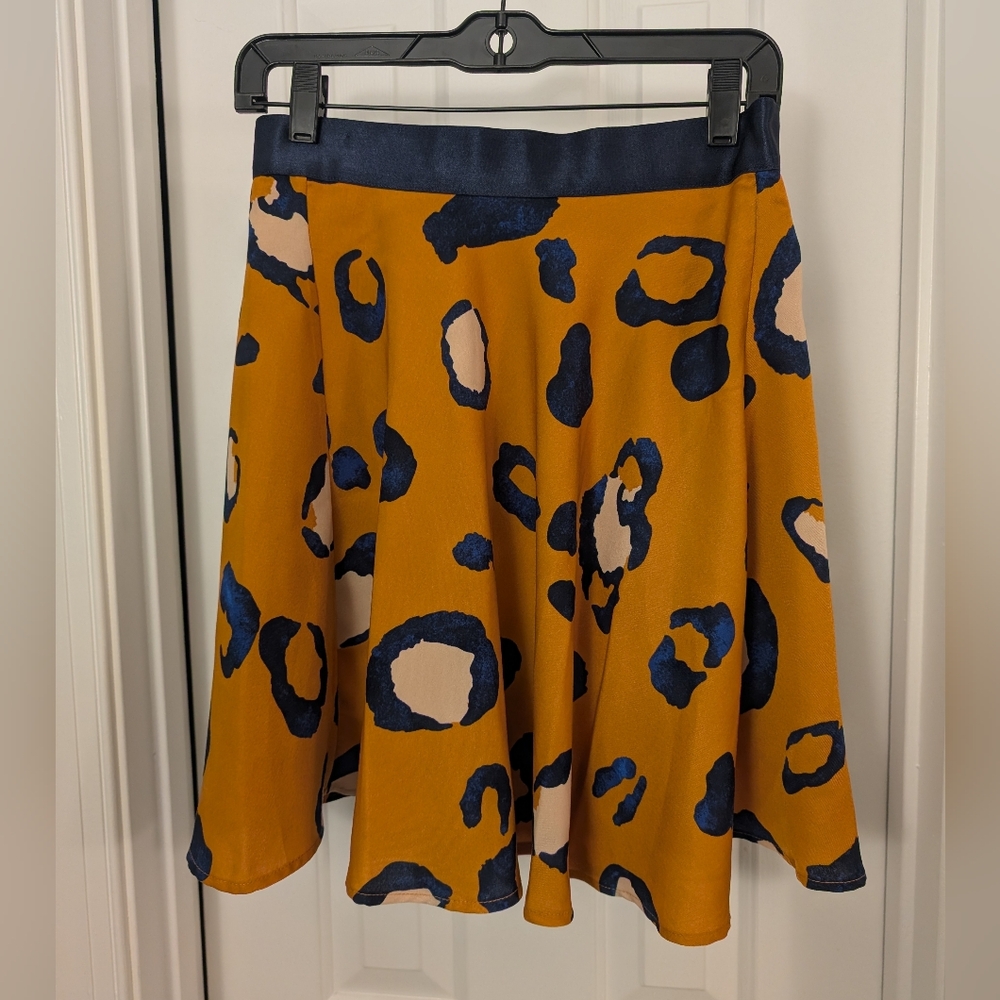 3.1 Phillip Lim for Target Mustard and Navy Skater Skirt